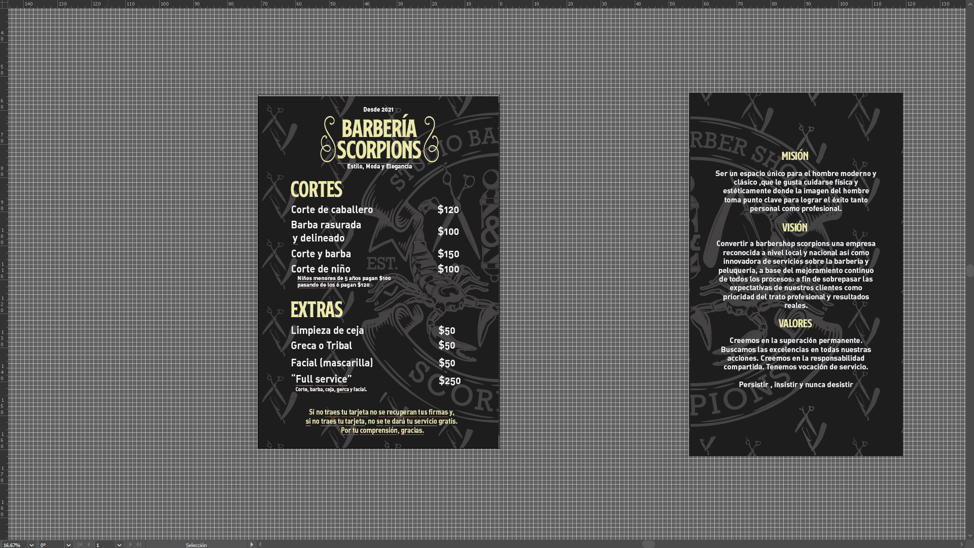 Diseño para Barbería